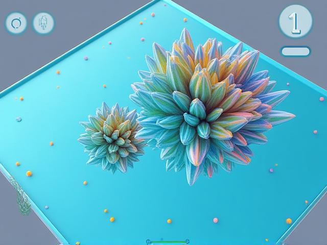 Interaktibong modelo ng crystal growth simulation para sa edukasyon